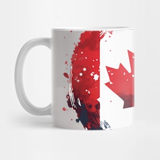 Happy Canada Day Canadian Flag Mug